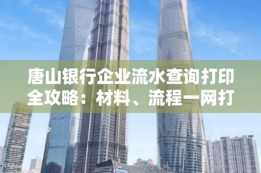 唐山银行企业流水查询打印全攻略：材料、流程一网打尽！